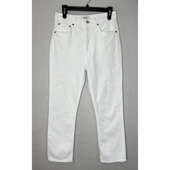 Agolde Riley High Rise Straight Crop Jeans Size 27